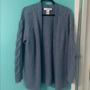BLUE KNITTED CARDIGAN